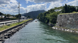 萩城跡近くの水路